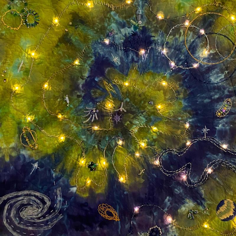 Fierce Planets (SAQA Global Exhibition) | SAQA - Studio Art Quilt